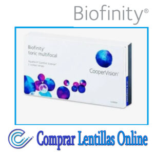 Caja de 3 lentes de contacto tóricas para presbicia Biofinity
